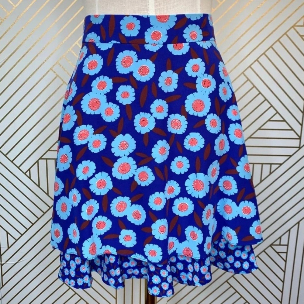 Kate Spade New York - Tangier Floral Double Layer Skirt Size 2 - Picture 7 of 17